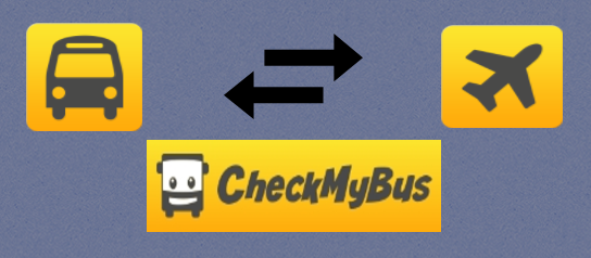 Su CheckMyBus trovi il tuo collegamento per raggiungere l'aereoporto