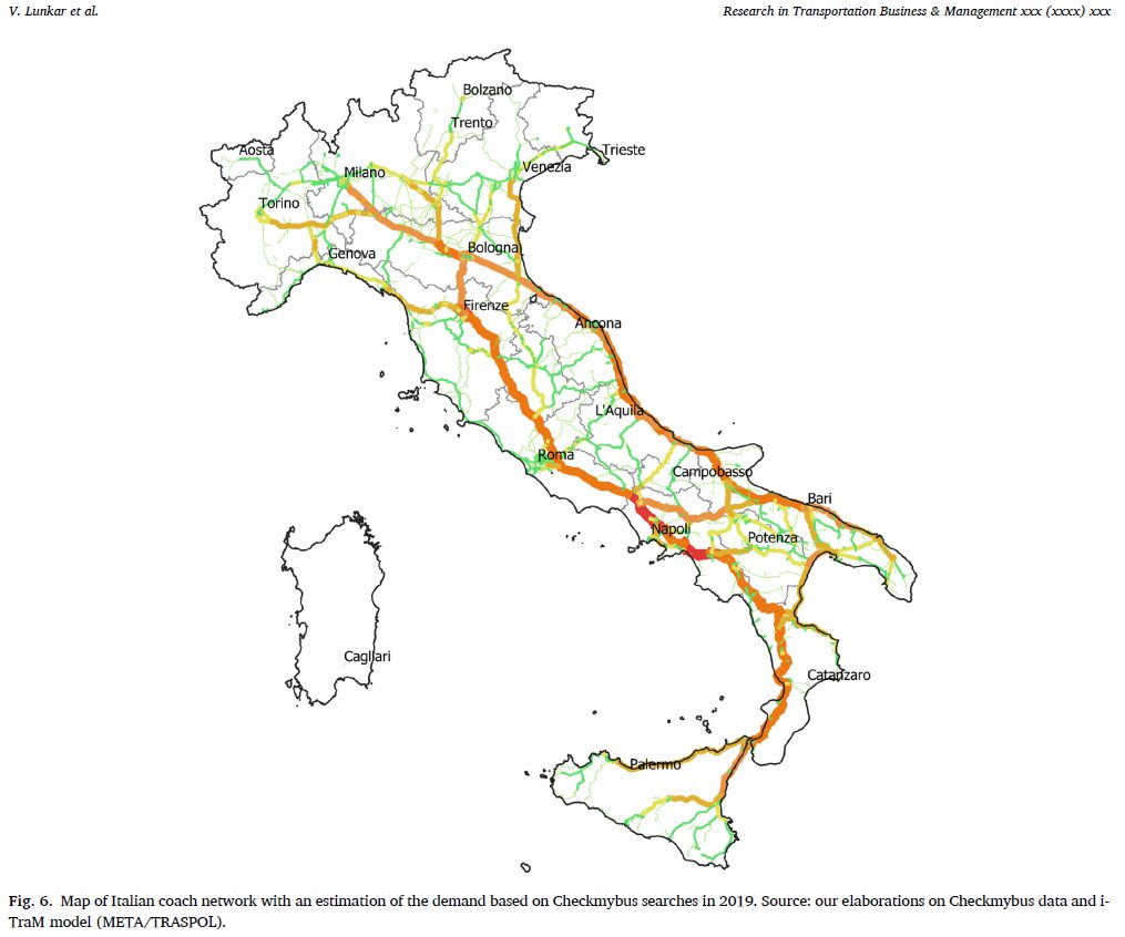 Mappa del mercato italiano degli autobus